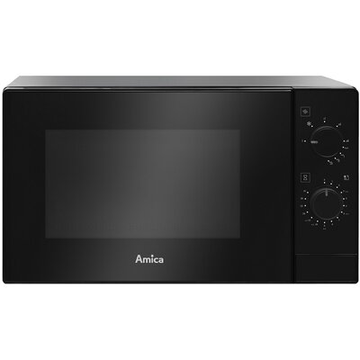 Kuchenka mikrofalowa AMICA AMMF20M1GB 700W średnica 25.5 cm pojemność 20L MultiWave System Czarny