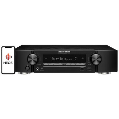 Amplituner MARANTZ NR1510 Czarny 5.2-kanałowy, 4K Ultra HD, DTS HD Master Audio, BT, AirPlay2, Wi-Fi, Multiroom HEOS