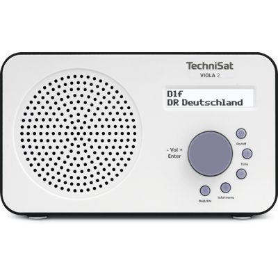 Radio TECHNISAT Viola 2 Przenośne Biało-czarny