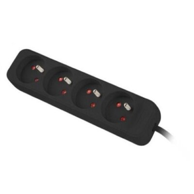 Listwa LANBERG PS0-04E-0100-IEC-BK (1 m) Czarny
