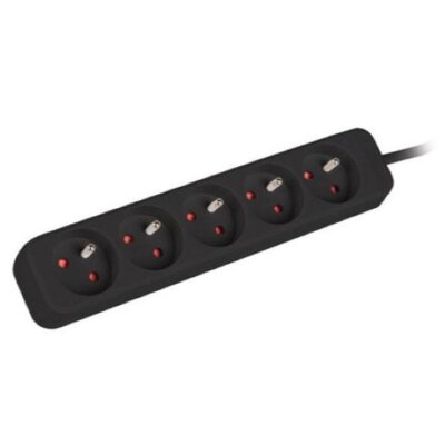 Listwa LANBERG PS0-05E-0100-IEC-BK (1m)