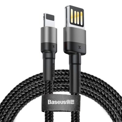 Kabel USB - Lightning BASEUS Cafule 1 m Czarno-szary