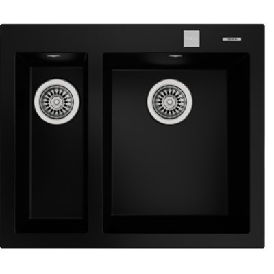 Zlewozmywak TEKA Forsquare 2B 590 TG 115260019 Czarny