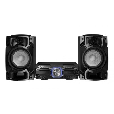 Wieża PANASONIC SC-AKX520E-K Czarna, Odtw.CD, Bluetooth, D.Bass Beat, AirQuake BASS, Super woofer 20cm, MAX Juke