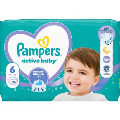Pieluchy PAMPERS Active Baby 6 Extra Large (96 szt.)