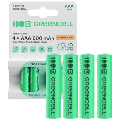 Akumulatorki AAA 800 mAh GREENCELL (4 szt.)