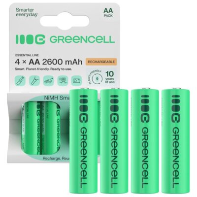 Akumulatorki AA 2600 mAh GREENCELL (4 szt.)