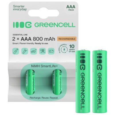 Akumulatorki AAA 800 mAh GREENCELL (2 szt.)