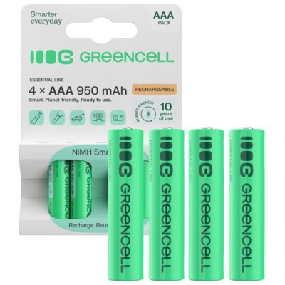 Akumulatorki AAA 950 mAh GREENCELL (4 szt.)