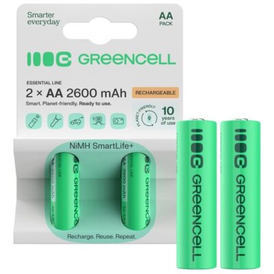 Akumulatorki AA 2600 mAh GREENCELL (2 szt.)