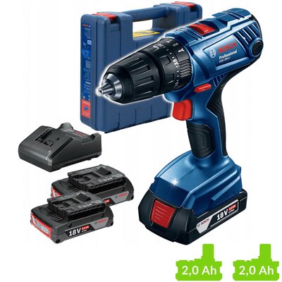Wiertarko-wkrętarka BOSCH Professional GSB 180-LI 06019F8307 zestaw akumulatorów