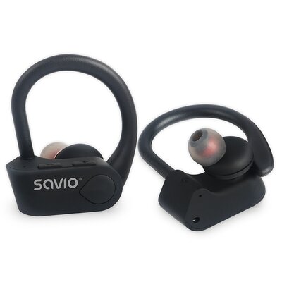 Słuchawki dokanałowe SAVIO TWS-03 Czarny