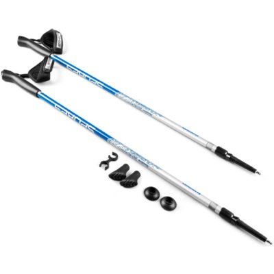 Kijki do nordic walking SPOKEY Meadow (105 - 135 cm) Niebiesko-srebrny