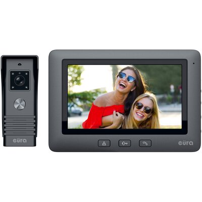 Zestaw wideodomofonowy EURA VDP-45A3B ALPHA Czarny