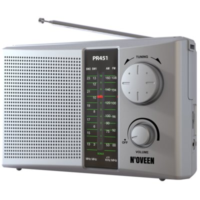 Radio NOVEEN PR451 Analogowe Przenośne Srebrny