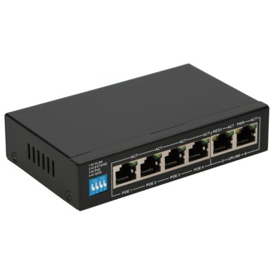 Switch EXTRALINK Euros V2 EX.14831 Fast Ethernet, 6 portów, Funkcja PoE