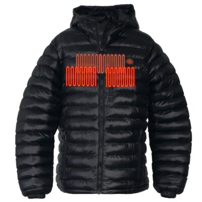 Podgrzewana kurtka GLOVII GTMBXL (rozmiar XL) Czarny