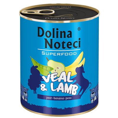 Karma dla psa DOLINA NOTECI Superfood z cielęciną i jagnięciną 400g