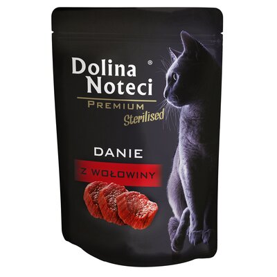 Karma dla kota DOLINA NOTECI Premium Sterilised Danie z wołowiny 85 g