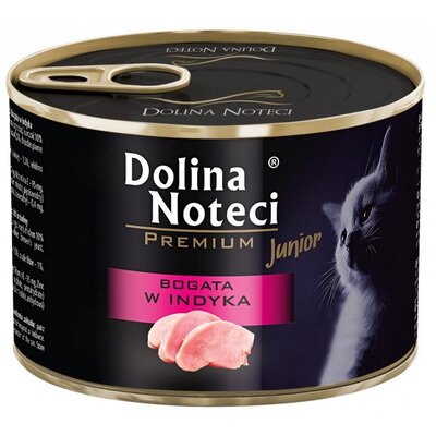 Karma dla kota DOLINA NOTECI Premium Junior z indykiem 185 g