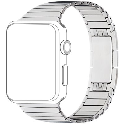 Pasek TOPP do Apple Watch (42/44/45mm) Srebrny