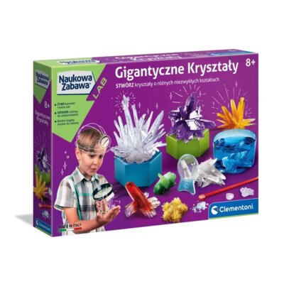 Zabawka edukacyjna CLEMENTONI Naukowa zabawa Gigantyczne kryształy 50106