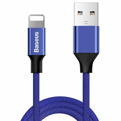 Zdjęcia - Kabel BASEUS  USB - Lightning  Yiven 2A 1.8 m Niebieski 