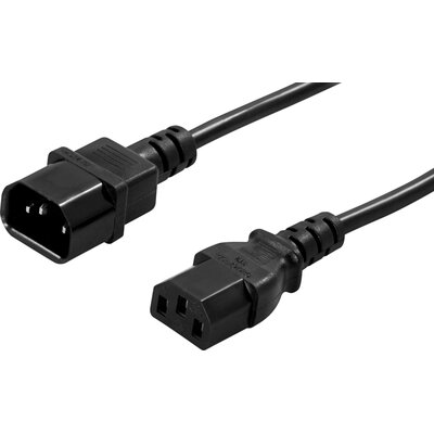 Zdjęcia - Kabel Qoltec  C13 - C14  1.8 m 53896 