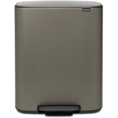 Kosz na śmieci BRABANTIA 21154 Bo Pedal Bin 60L Platynowy