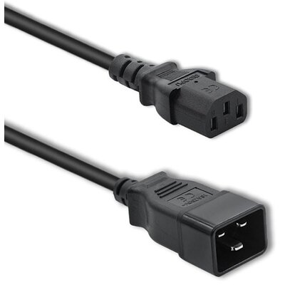Kabel zasilający IEC 320 C20 - IEC 320 C13 QOLTEC 1.2 m