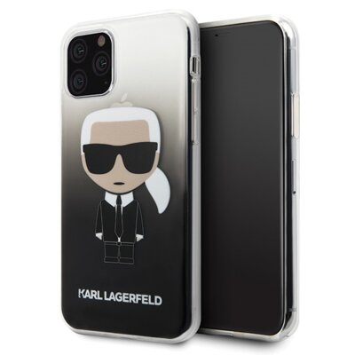 Etui KARL LAGERFELD Gradient Iconic Karl do Apple iPhone 11 Pro Czarny