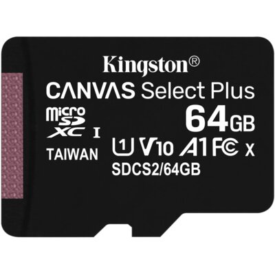 Karta pamięci KINGSTON Canvas Select Plus microSDXC 64GB