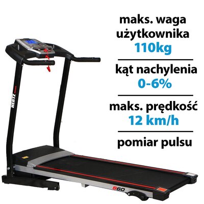 Bieżnia elektryczna HERTZ FITNESS Electra S60 920W 12km/h