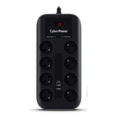 Listwa CYBERPOWER P0820SUF0-FR (1.8 m) Czarny