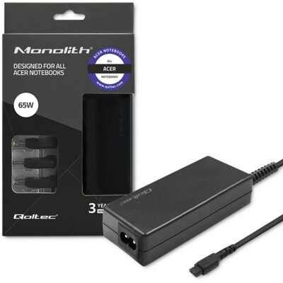 Zasilacz do laptopa QOLTEC 51756 65W