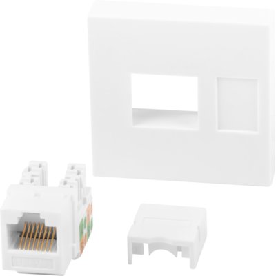 Gniazdo LANBERG WS-4545-RJ45K-W