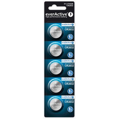 Baterie CR2032 EVERACTIVE Lithium (5 szt.)