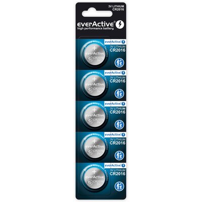 Baterie CR2016 EVERACTIVE (5 szt.)