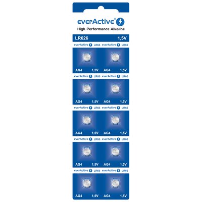 Baterie LR66 EVERACTIVE LR626 AG4 (10 szt.)