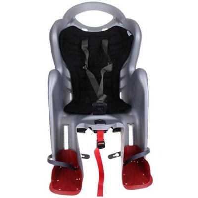 Fotelik rowerowy BELLELLI Mr Fox Clamp Bagażnik 22kg Srebrny