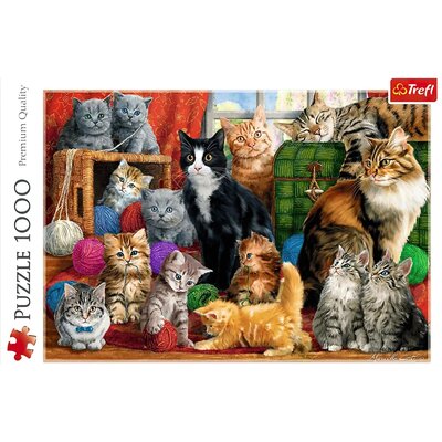 Puzzle TREFL Kocie spotkanie 10555 (1000 elementów)