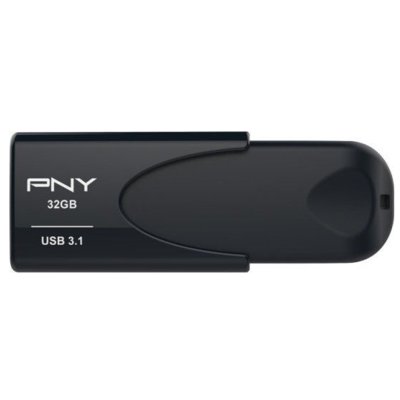 Pendrive PNY Attaché 4 32GB, USB 3.2 Gen. 2 (USB 3.1), Odczyt 80 Mb/s, Zapis 20 Mb/s Czarny