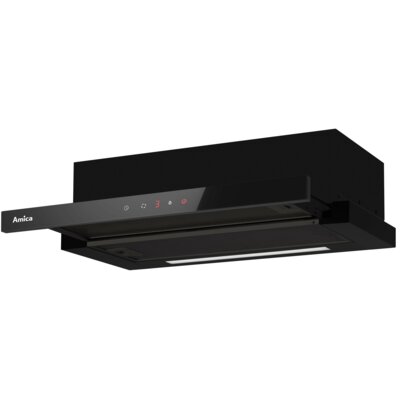 Okap AMICA OTP6651BG Czarne szkło 508m3/h 63dB klasa B Timer