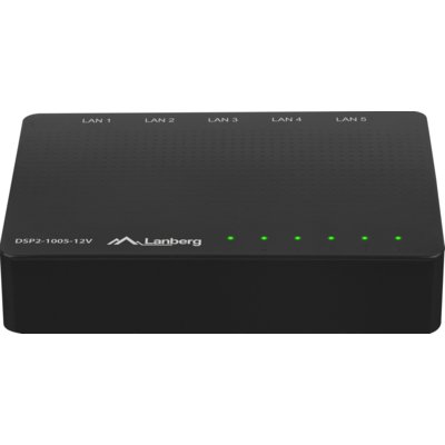 Switch LANBERG DSP2-1005-12V Gigabit Ethernet, 5 portów