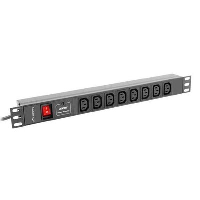 Listwa LANBERG PDU-08I-0200-C20-BK (2 m) Czarny
