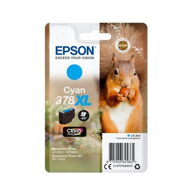 Tusz EPSON 378XL Błękitny 9.2 ml C13T37924010