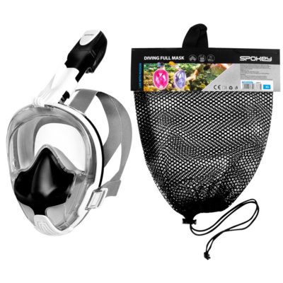 Zdjęcia - Maska do pływania Spokey Maska do nurkowania  Bardo  Czarno-biały (rozmiar L/XL)