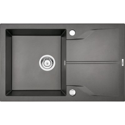 Zlewozmywak jednokomorowy z ociekaczem DEANTE Andante ZQN T113 Antracyt 49x78