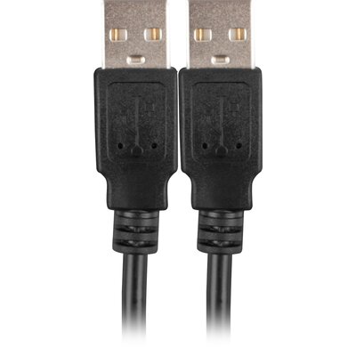Kabel USB-A - USB-A LANBERG CA-USBA-20CU-0005-BK 0.5 m