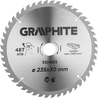 Tarcza do cięcia GRAPHITE 55H693 235 mm